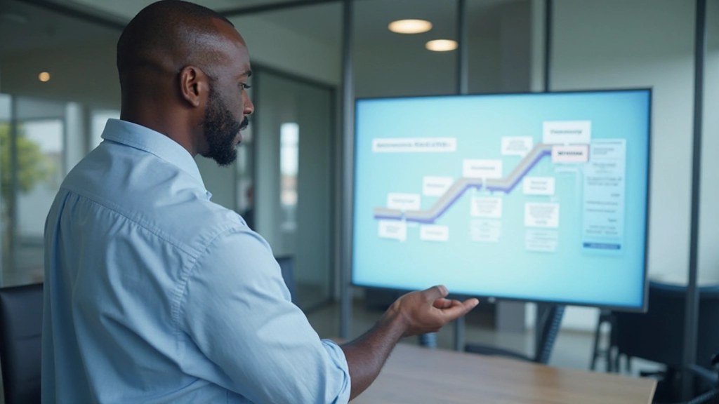 Career progression milestone chart showing advancement from junior to senior project management roles